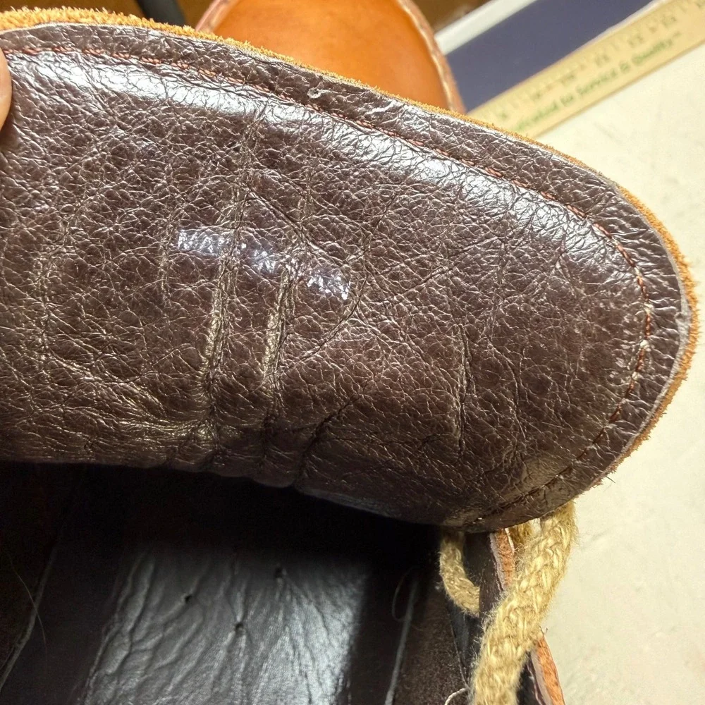 Pikolinos Leather Chukka Boots Mens 10 Brown Hand Stitched Lug Sole